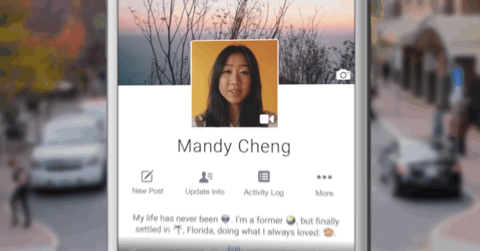 facebook video profil