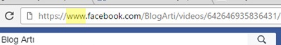 facebook video url
