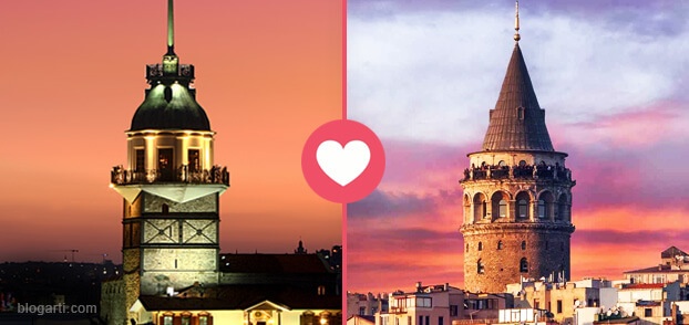 Kız Kulesi ve Galata Kulesi’nin efsane aşkı