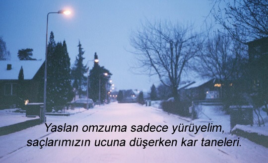 resimli kar yazıları