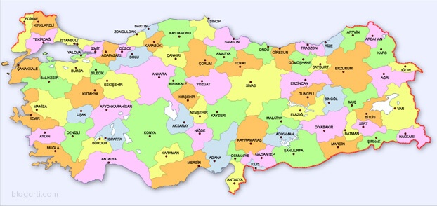 Türkiye yüzölçümü