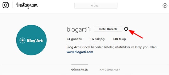 Instagram web ayarlar