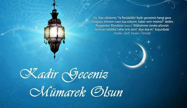kadir gecesi mübarek olsun