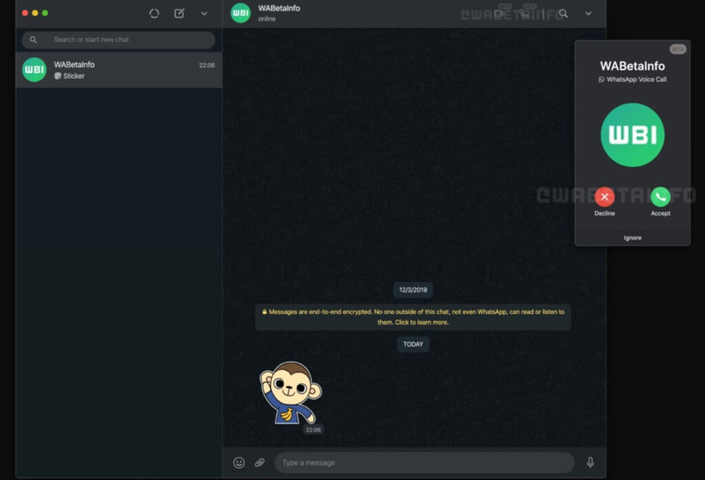 whatsapp web görüntülü arama