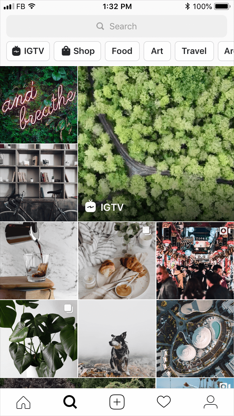 instagram keşfet